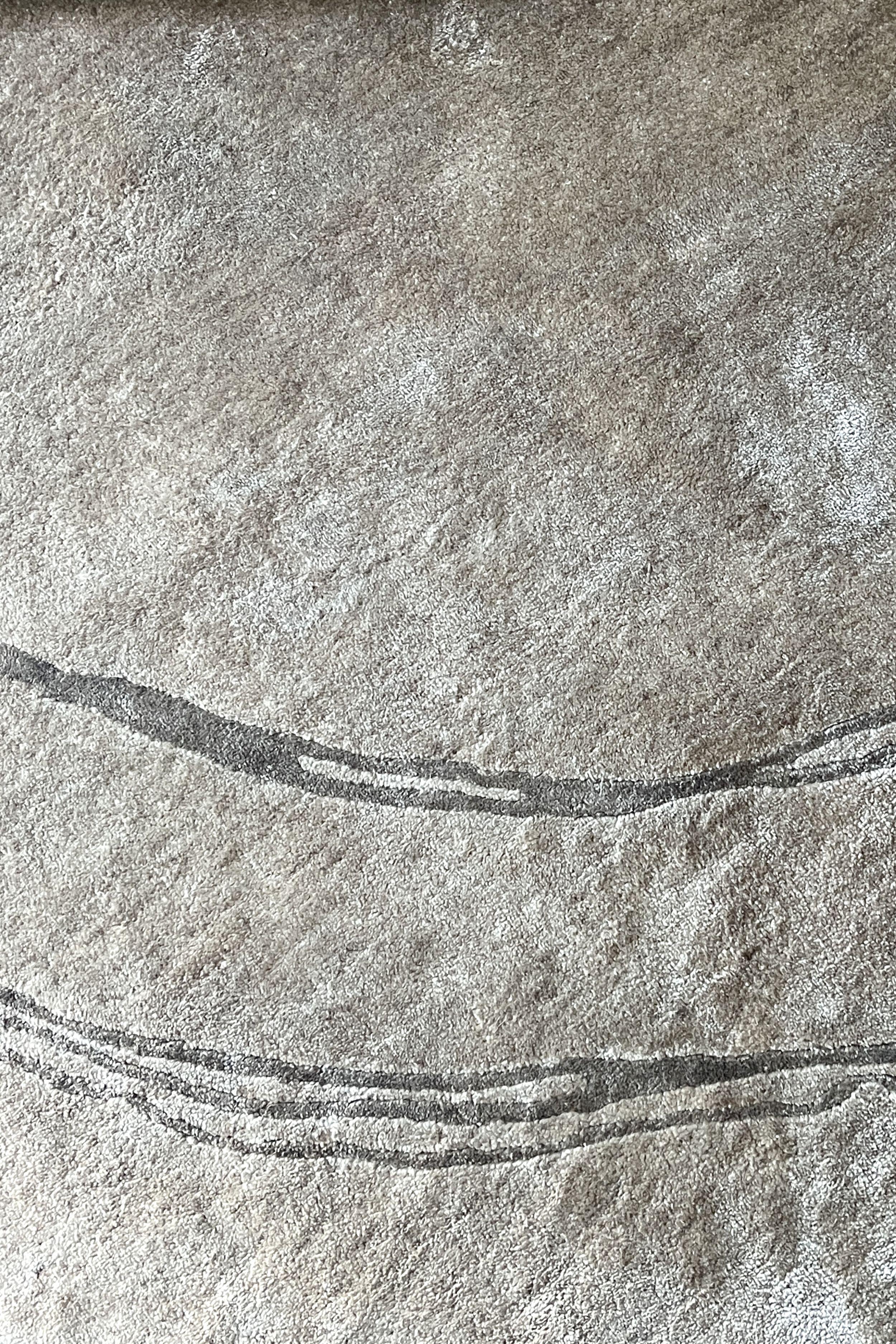 Américain Uniquement pour ceux qui voient la beauté dans la simplicité  Tapis de rivière en soie de bambou 9Ø Ft en vente