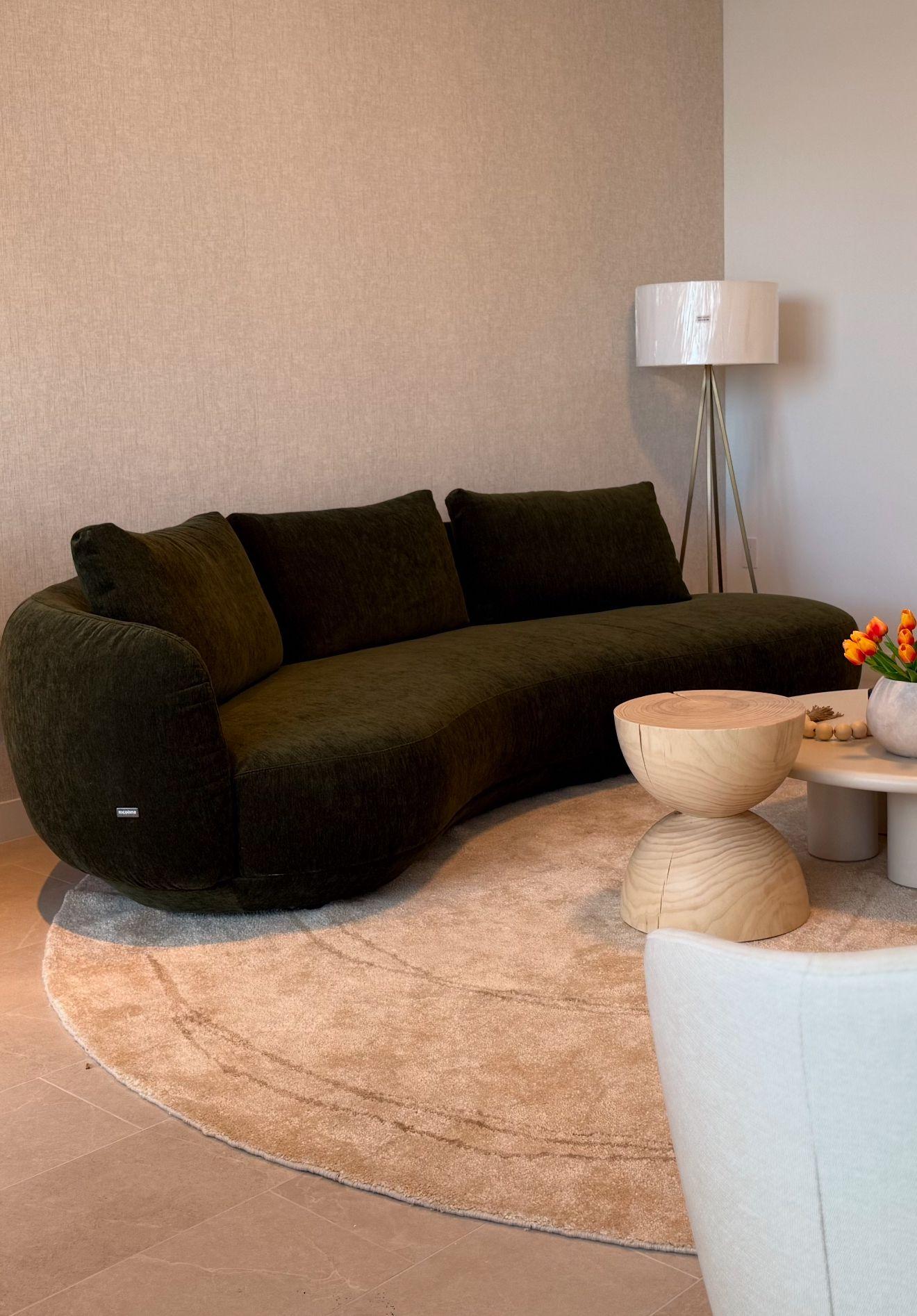 Uniquement pour ceux qui voient la beauté dans la simplicité  Tapis de rivière en soie de bambou 9Ø Ft Neuf - En vente à MADRID, ES