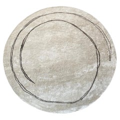 Uniquement pour ceux qui voient la beauté dans la simplicité  Tapis de rivière en soie de bambou 9Ø Ft