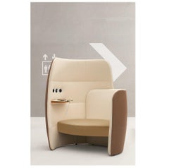 Sillón Only Ju Relax con repisa de roble y toma USB by Quinti Sedute