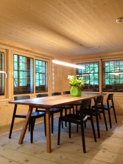 Ono, Swiss Dining Chairs, Design by This Weber, in Walnut, Set of 4