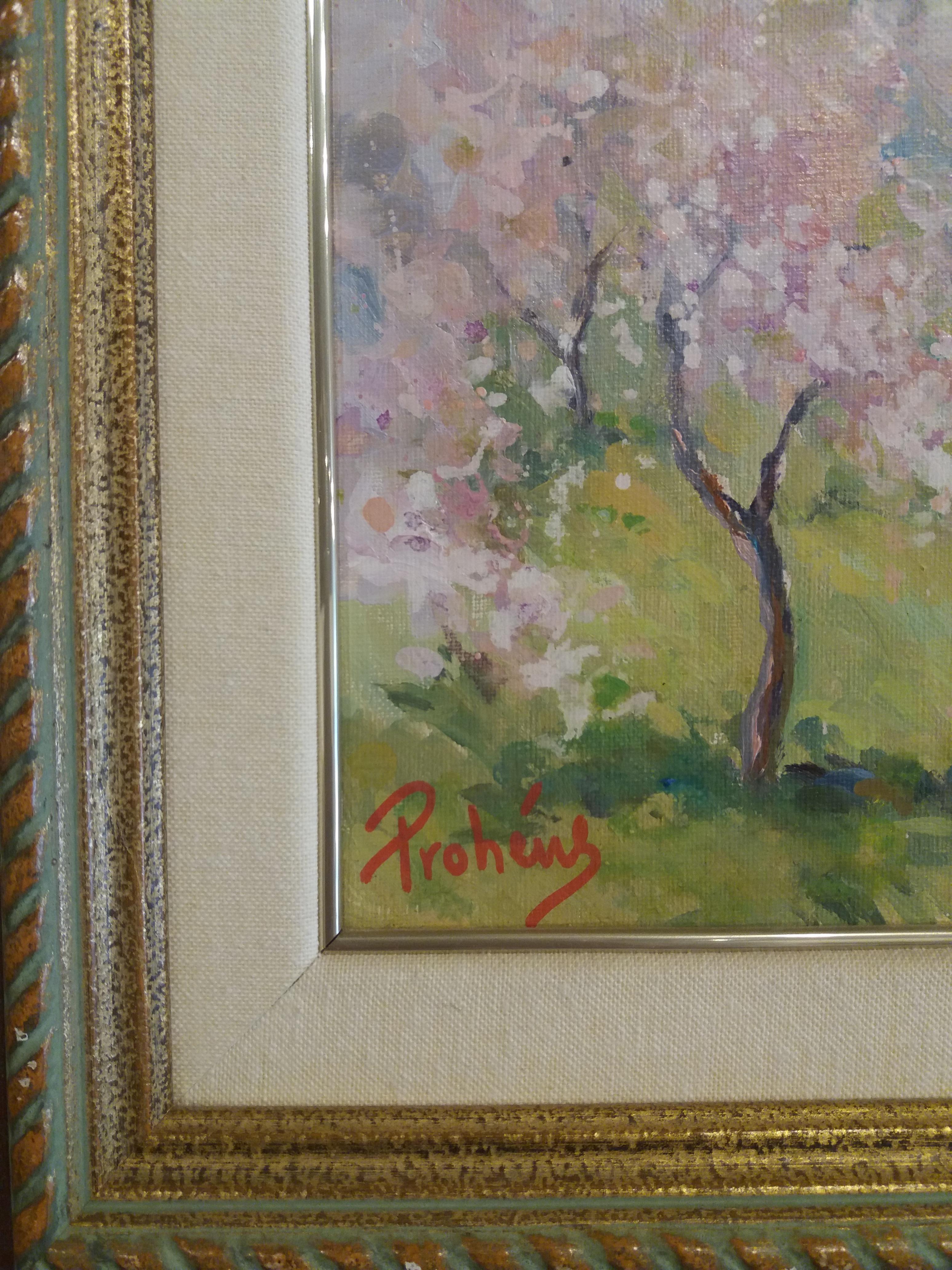 Prohen  Almond Blossom Mallorca. Original-Acrylgemälde (Expressionismus), Painting, von Onofre Prohens