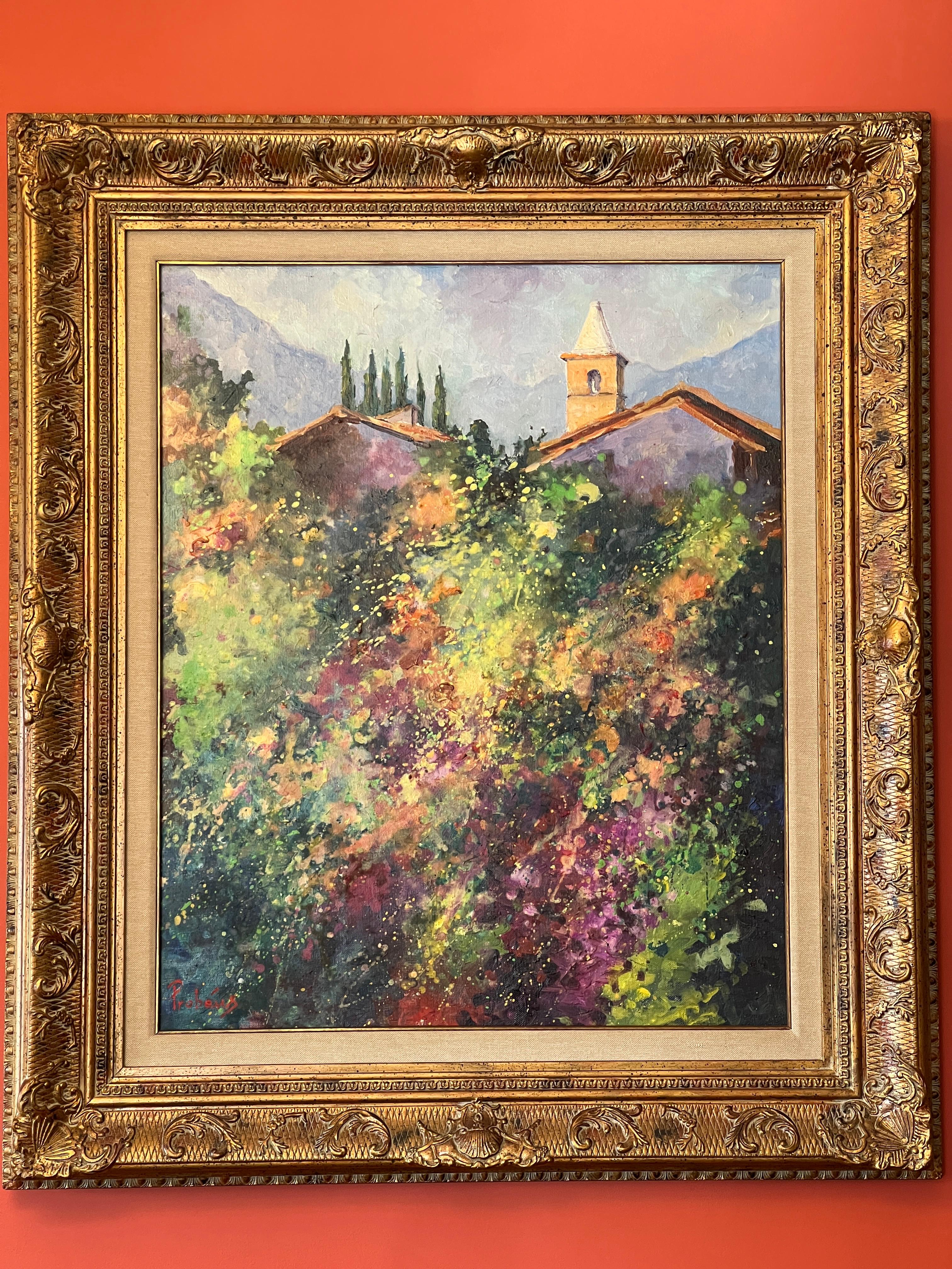 Prohens   Mallorca. peinture acrylique originale - Expressionniste Painting par Onofre Prohens