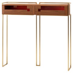 Onorata, Console Table with Drawers Inspired by the Carlo Scarpa's Architecture