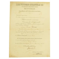 Vittorio Emanuele honor to Luigi Risso director of Nastro Azzurro machines