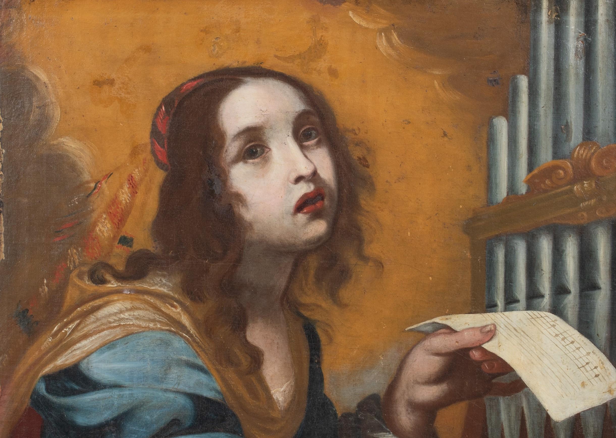 Saint Cecilia, 17th Century  Workshop of ONORIO MARINARI (1627-1716) 2
