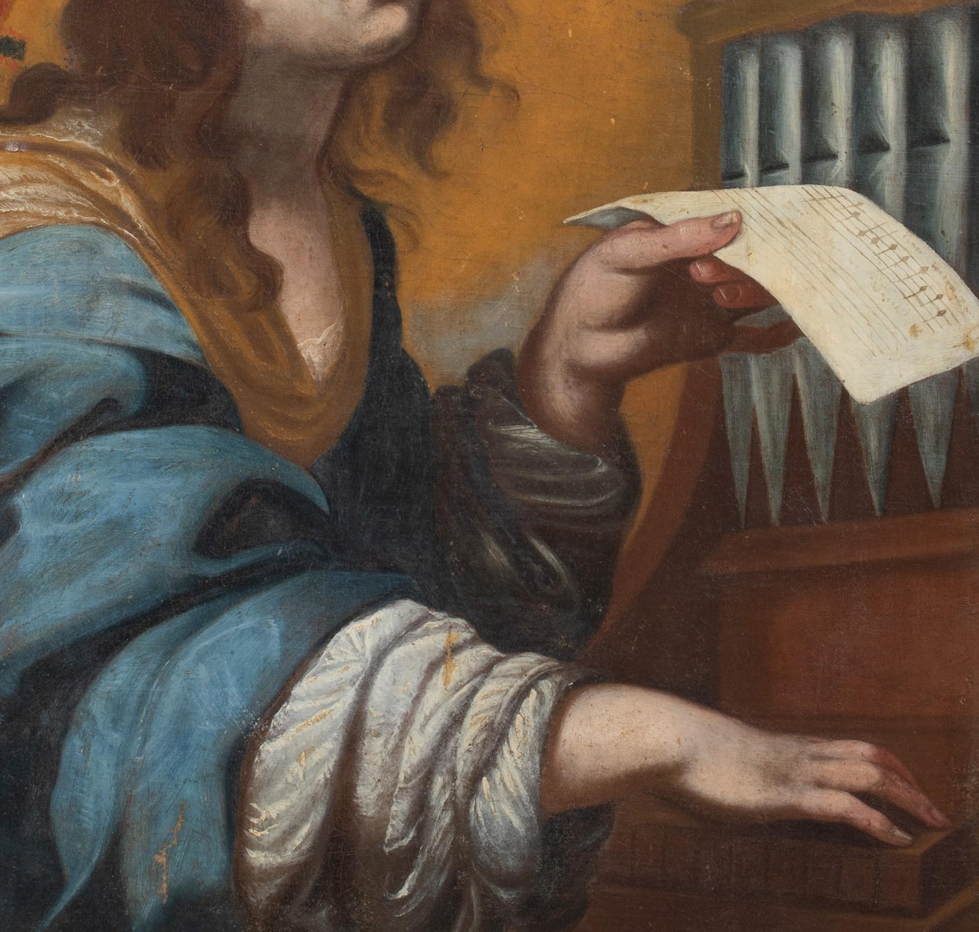 Saint Cecilia, 17th Century  Workshop of ONORIO MARINARI (1627-1716) 3