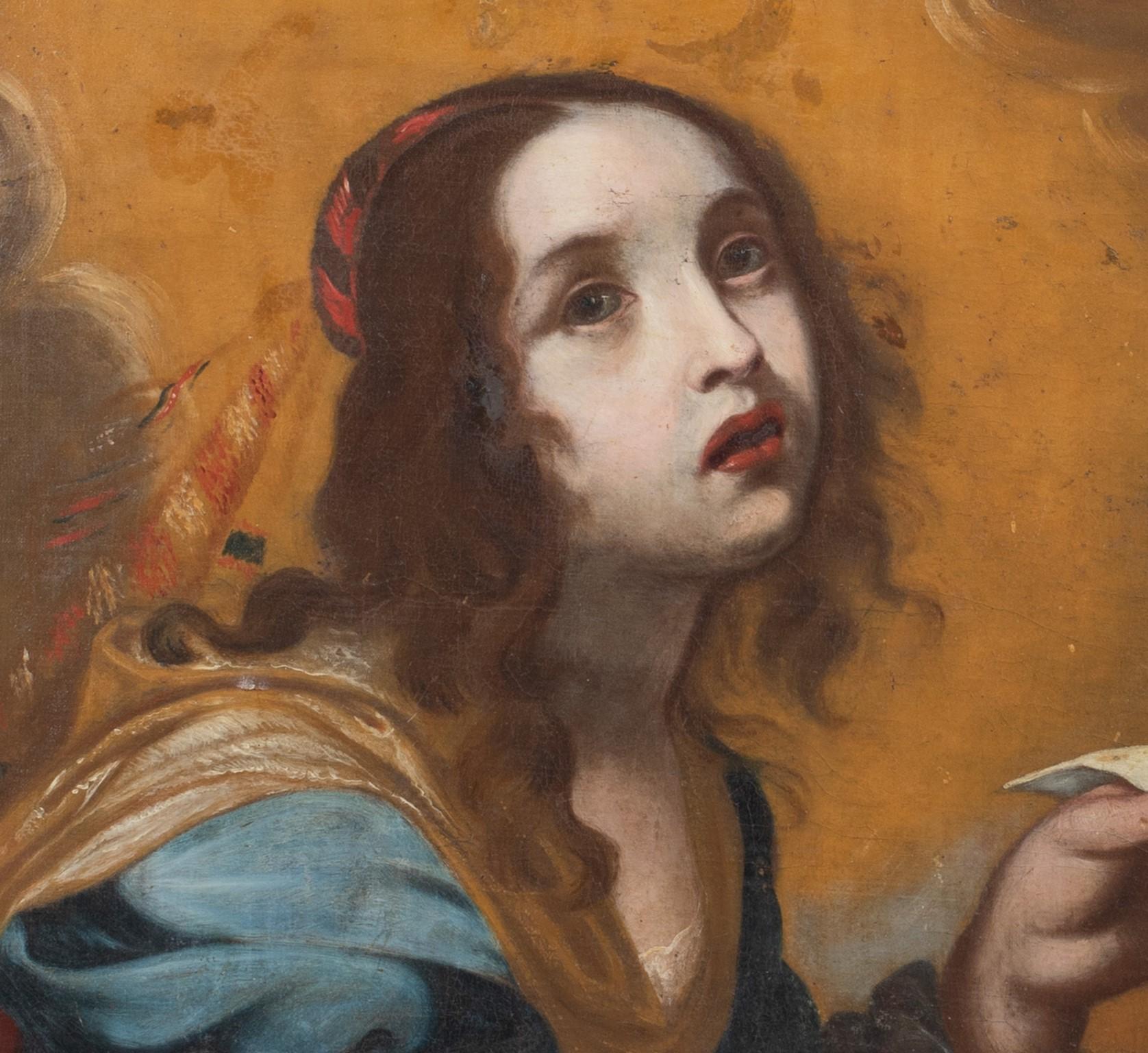 Saint Cecilia, 17th Century  Workshop of ONORIO MARINARI (1627-1716) 4