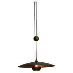 'Onos 55' Brass Pendant Lamp by Florian Schulz, 1970s Germany