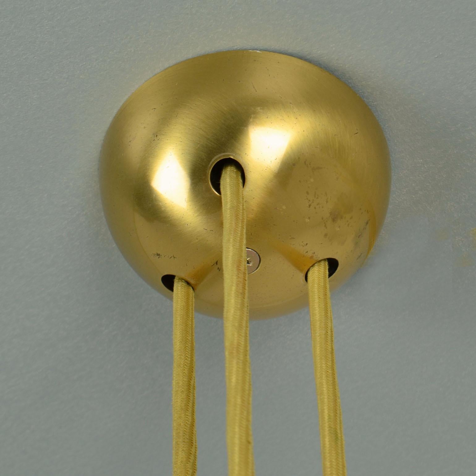 Onos 55 Counterbalance Brass Pendant by Florian Schulz In Excellent Condition In London, GB