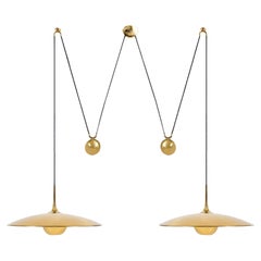 Onos 55 Double Pull Brass Pendant Lamp by Florian Schulz 