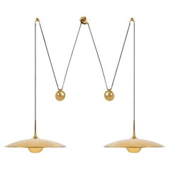 Onos 55 Double Pull Brass Pendant Lamp by Florian Schulz