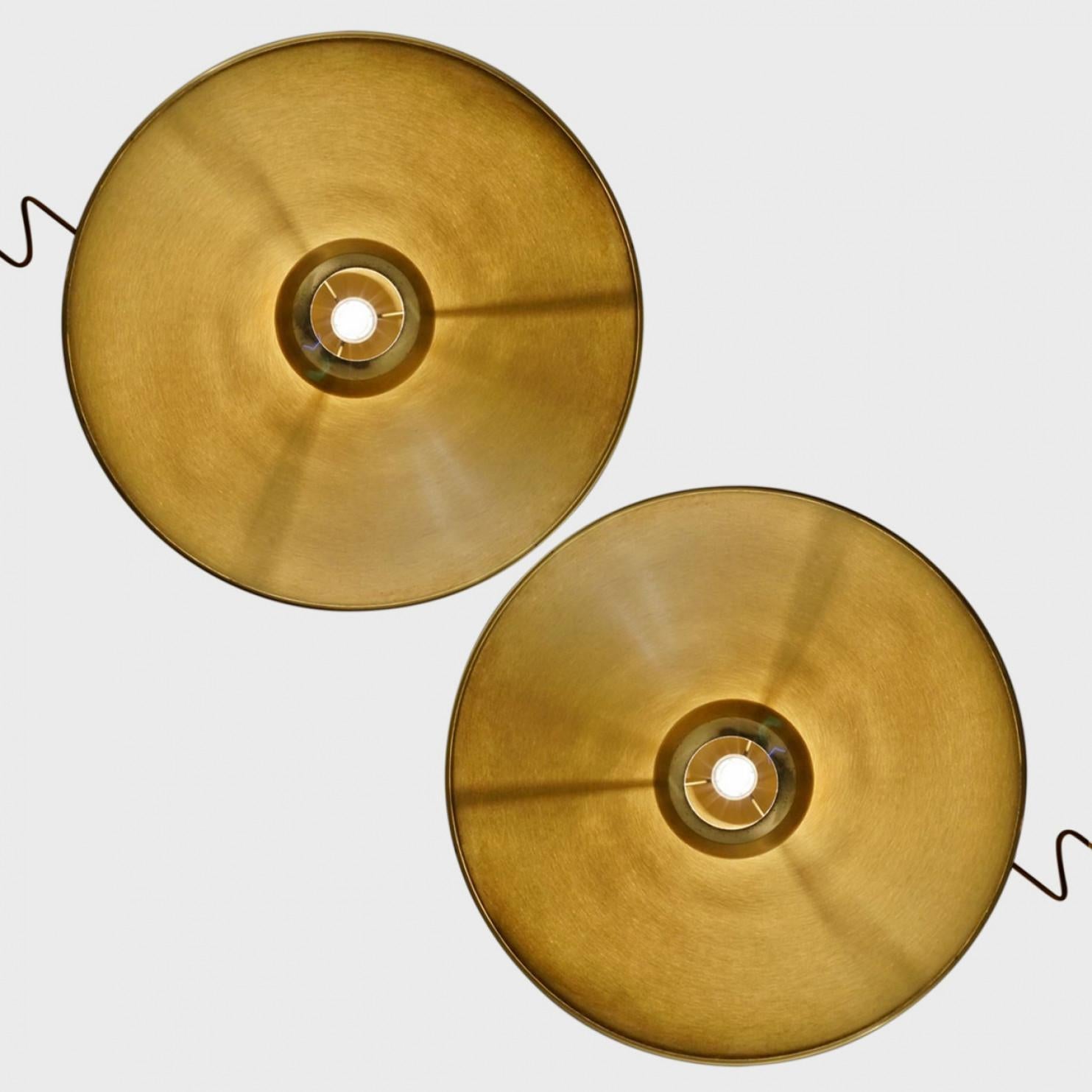 Polished Onos 55 Double Pull Brass Pendant Lamp by Florian Schulz, Germany