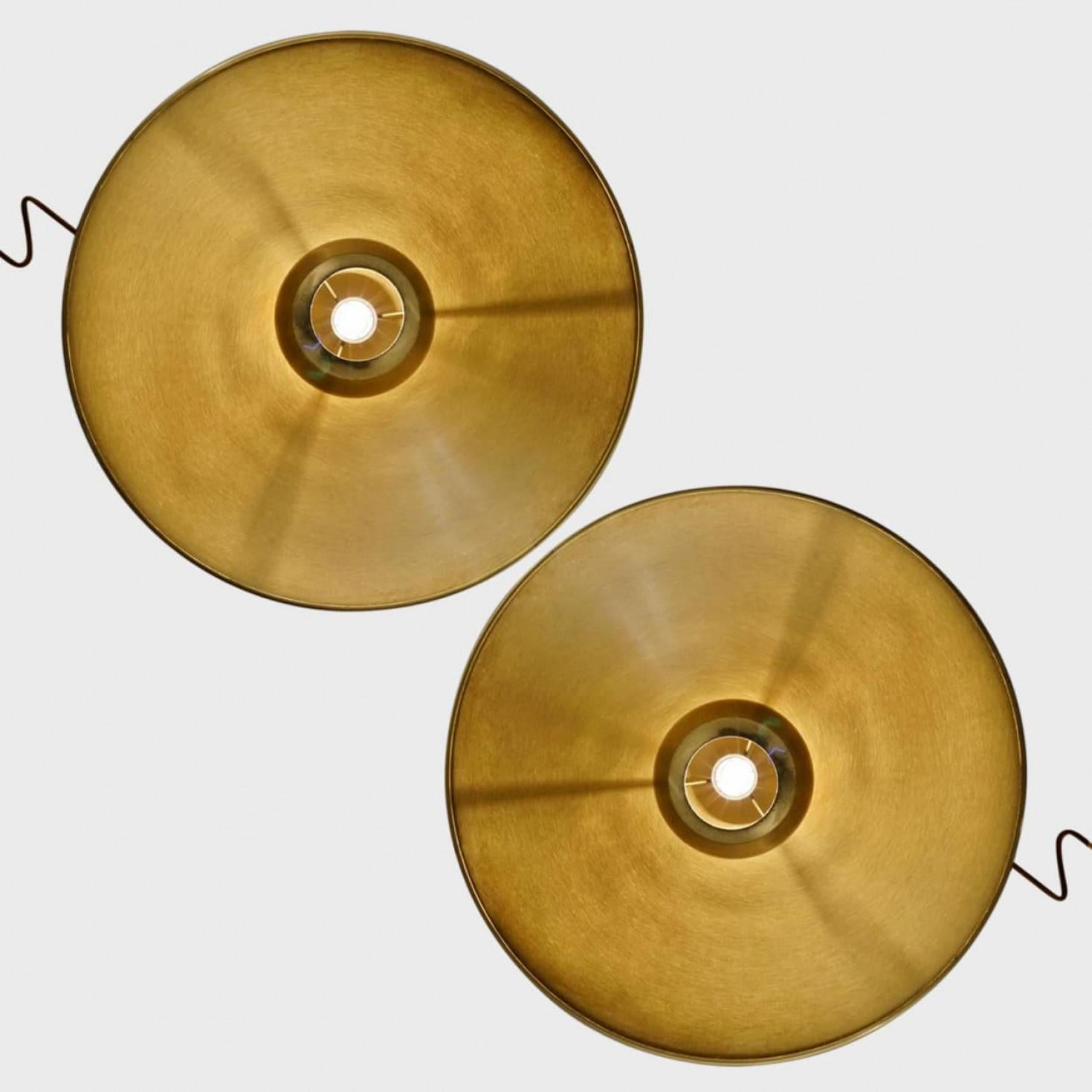 Polished Onos 55 Double Pull Brass Pendant Lamp by Florian Schulz, Germany