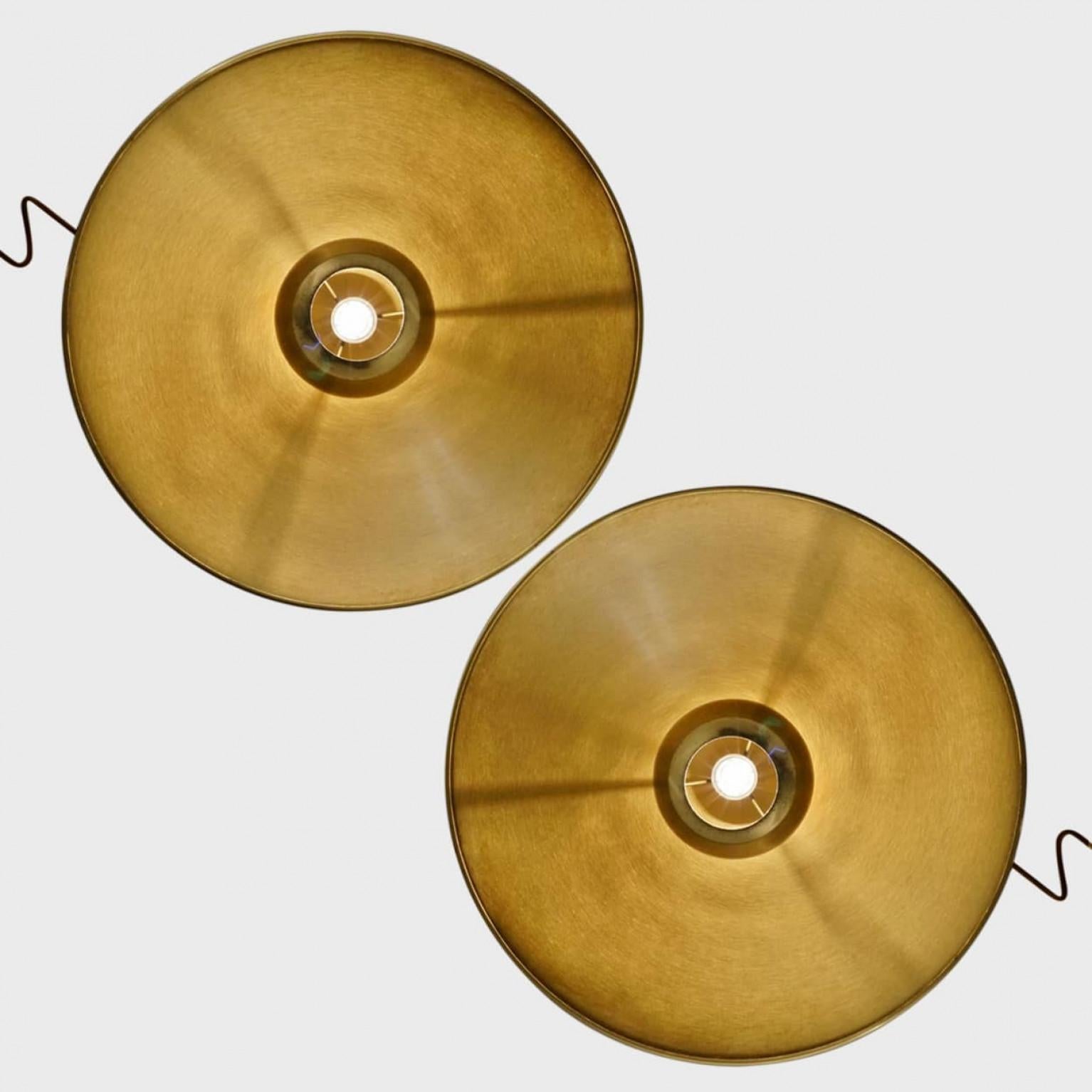 Polished Onos 55 Double Pull Brass Pendant Lamp by Florian Schulz, Germany For Sale