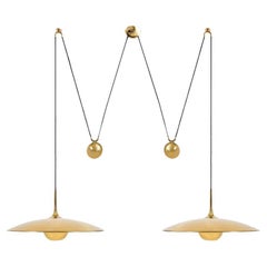 Onos 55 Double Pull Brass Pendant Lamp by Florian Schulz, Germany