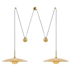 Onos 55 Double Pull Brass Pendant Lamp by Florian Schulz, Germany
