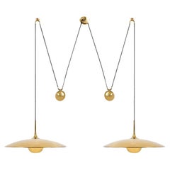 Onos 55 Double Pull Brass Pendant Lamp by Florian Schulz, Germany