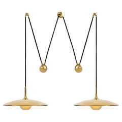 Onos 55 Double Pull Brass Pendant Lamp by Florian Schulz, Germany