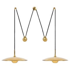 Onos 55 Double Pull Brass Pendant Lamp by Florian Schulz, Germany