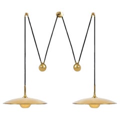 Onos 55 Double Pull Brass Pendant Lamp by Florian Schulz, Germany