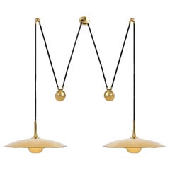 Onos 55 Double Pull Brass Pendant Lamp by Florian Schulz, Germany
