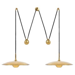 Onos 55 Double Pull Brass Pendant Lamp by Florian Schulz, Germany
