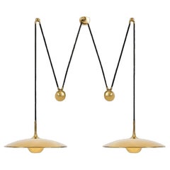 Onos 55 Double Pull Brass Pendant Lamp by Florian Schulz, Germany
