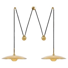 Onos 55 Double Pull Brass Pendant Lamp by Florian Schulz, Germany