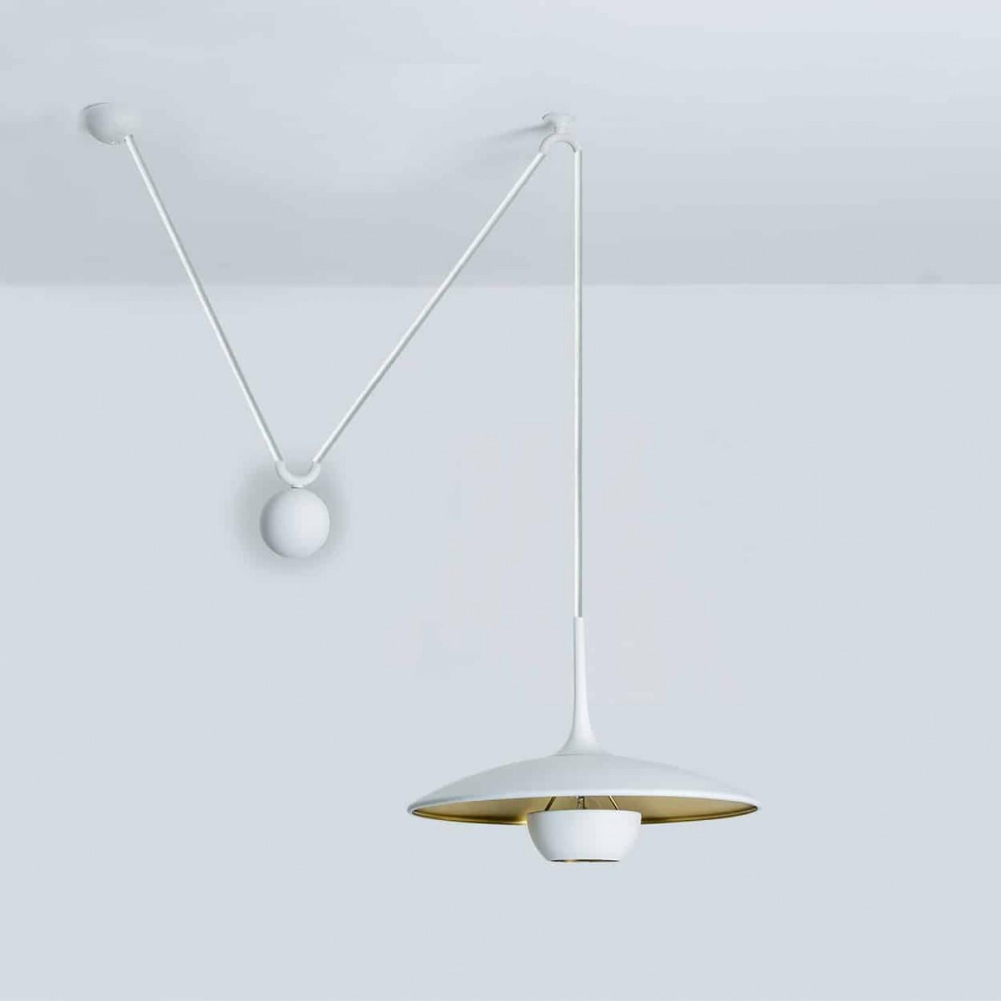Polished Onos Fixture With Side Counter Weights by Florian Schulz For Sale
