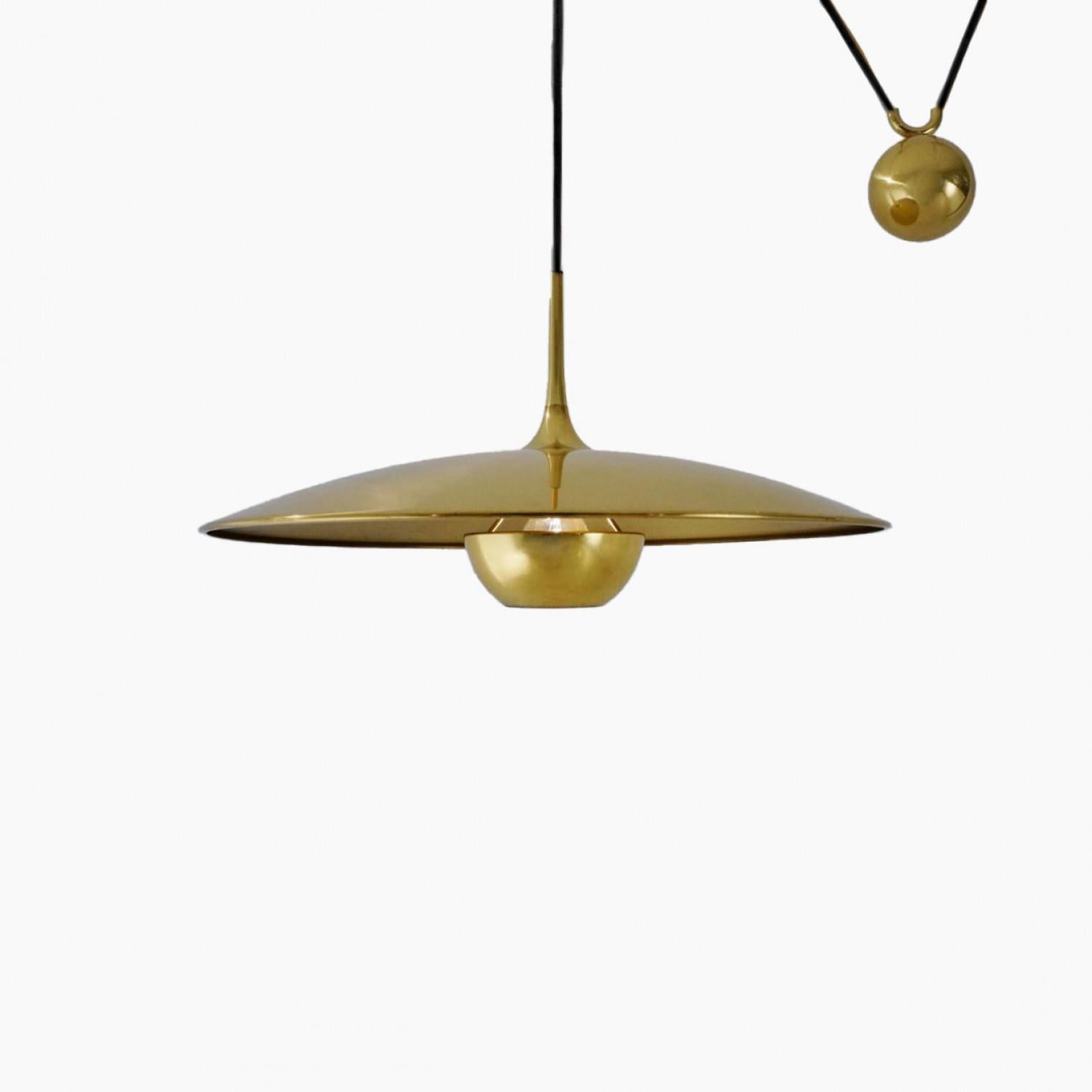 Brass Onos Fixture With Side Counter Weights by Florian Schulz For Sale