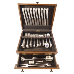 Onslow by Marshall Fields Sterling Silver Flatware Set 10 Service 55 Pcs Dinner