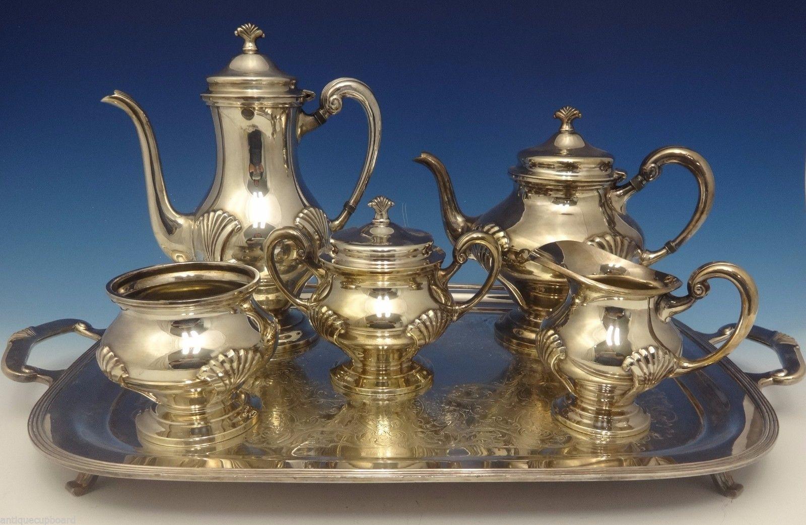 sheridan silver tea set