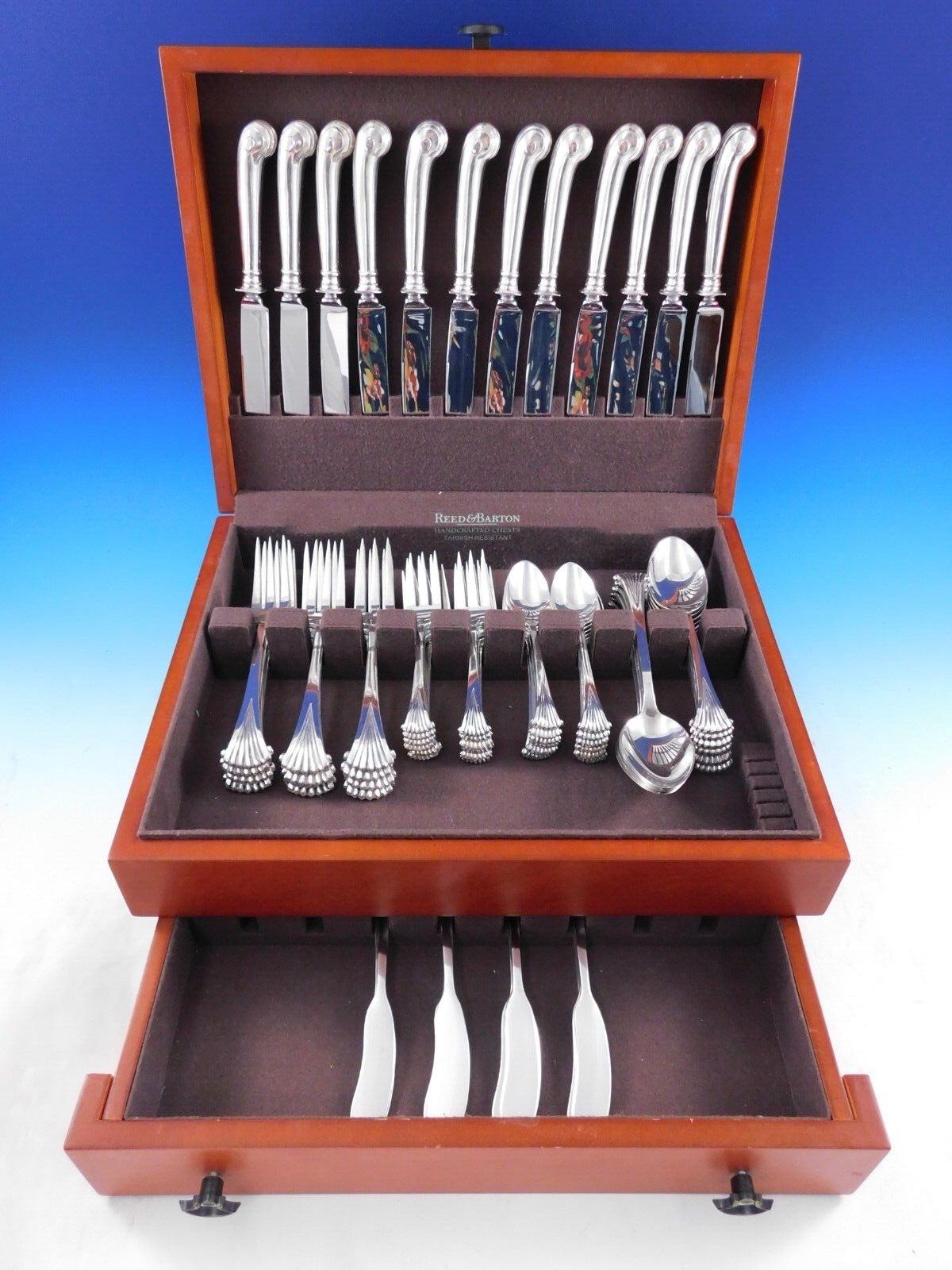20th Century Onslow by Tuttle Sterling Silver Flatware Service 12 Set 72 pc Dinner Truman Old For Sale