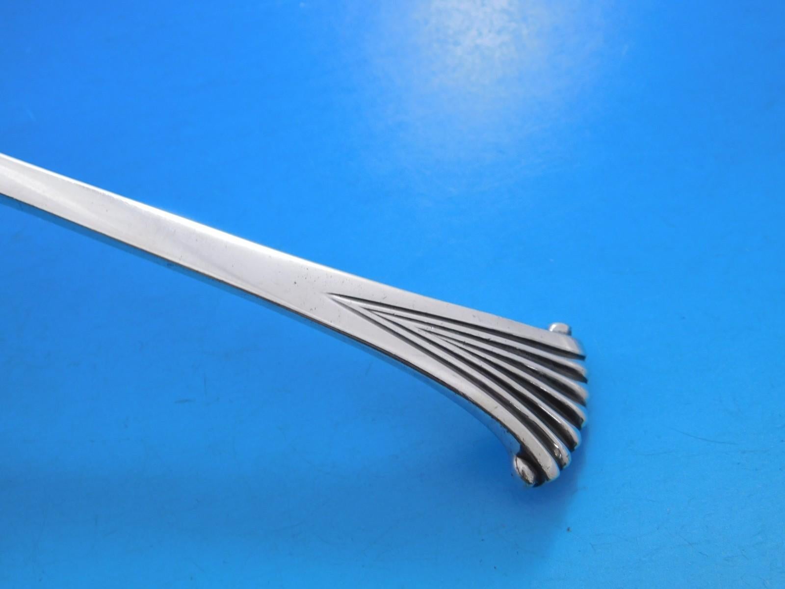 Onslow by Tuttle Sterling Silver Flatware Service for 12 Set 60 pcs RMN & LBJ In Excellent Condition For Sale In Big Bend, WI