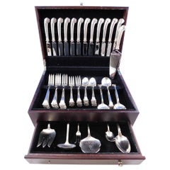 Onslow by Tuttle Sterling Silver Flatware Set for 8 Service 68 Pieces Old