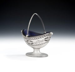 "Onslow" Pattern Cream Basket Made in London by Robert Hennell,  1783