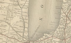 Ontario Antique Map c.1888 – Western Counties, Heartland Province Railroads
