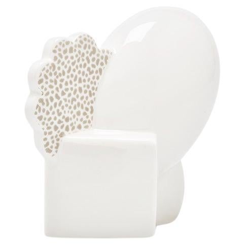 Ontario Pepper Shaker in White Porcelain by Matteo Thun for Memphis Milano Colle For Sale