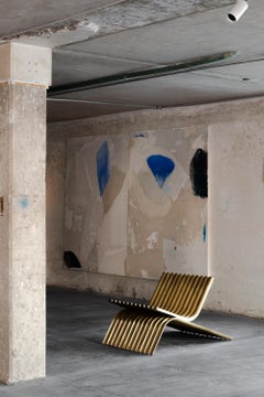 ontemporaneo messicano OBJ-02 LOUNGE CHAIR ottone