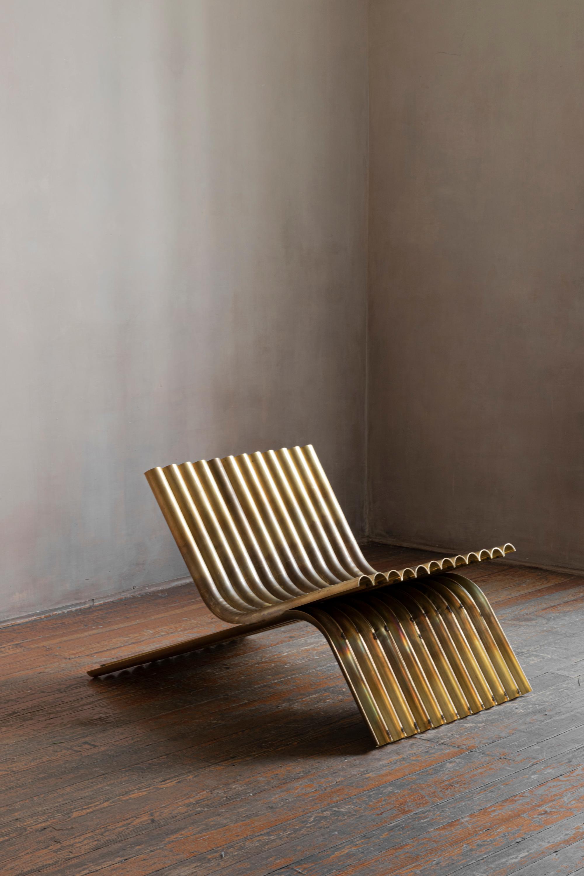 ontemporáneo mexicano OBJ-02 SILLA DE SALÓN latón en Nuevo estado para la venta en 1204, CH