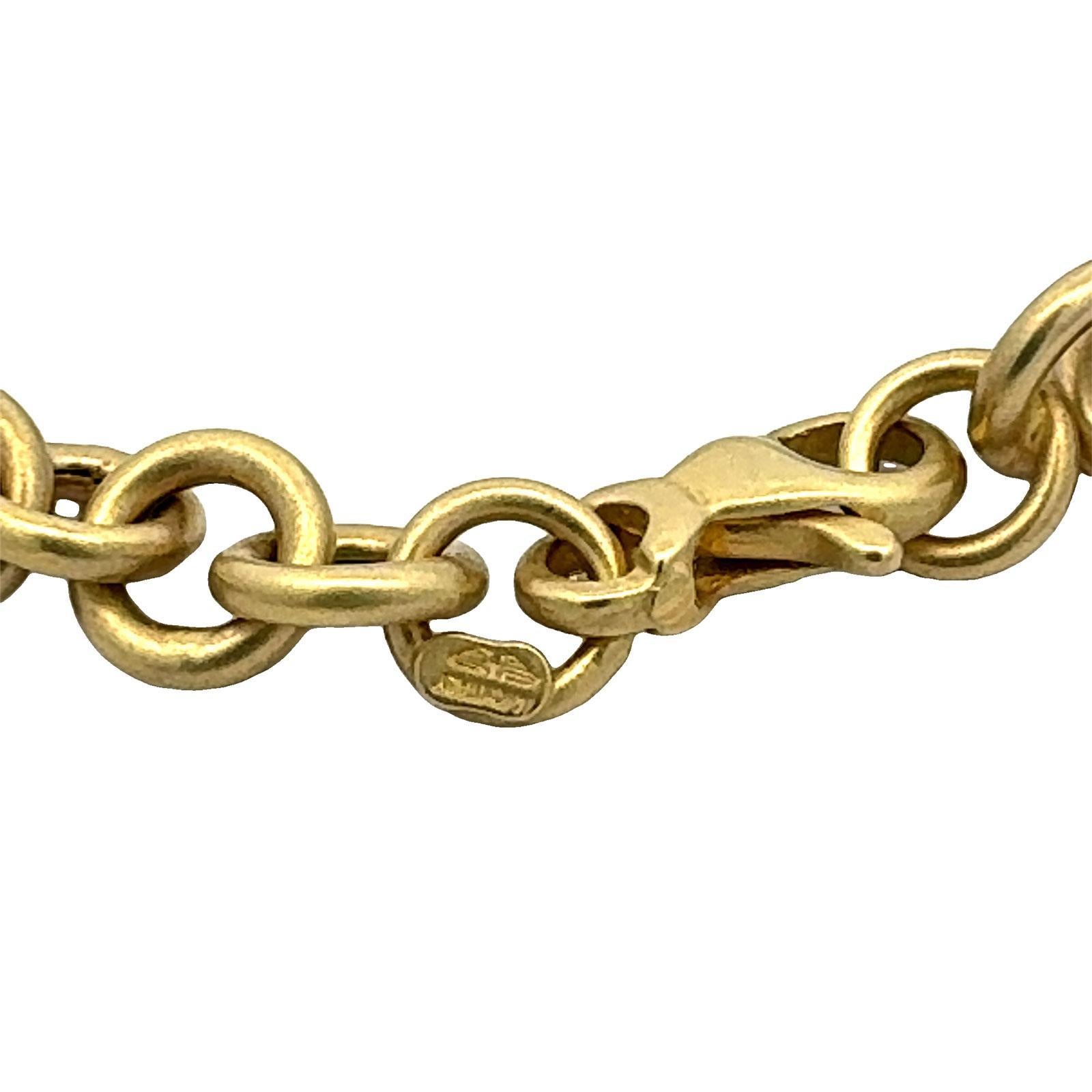 Gliederhalskette aus 14 Karat Gelbgold mit Onyx, signiert Herco Damen im Angebot