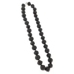 Onyx 18 Karat White Gold Choker Necklace