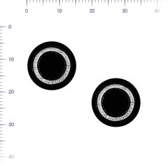 Onyx 18 Karat White Gold Fine Jewelry White Gold Statement Cufflinks