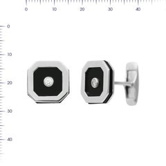 Onyx 18 Karat White Gold Fine Jewelry White Gold Statement Cufflinks