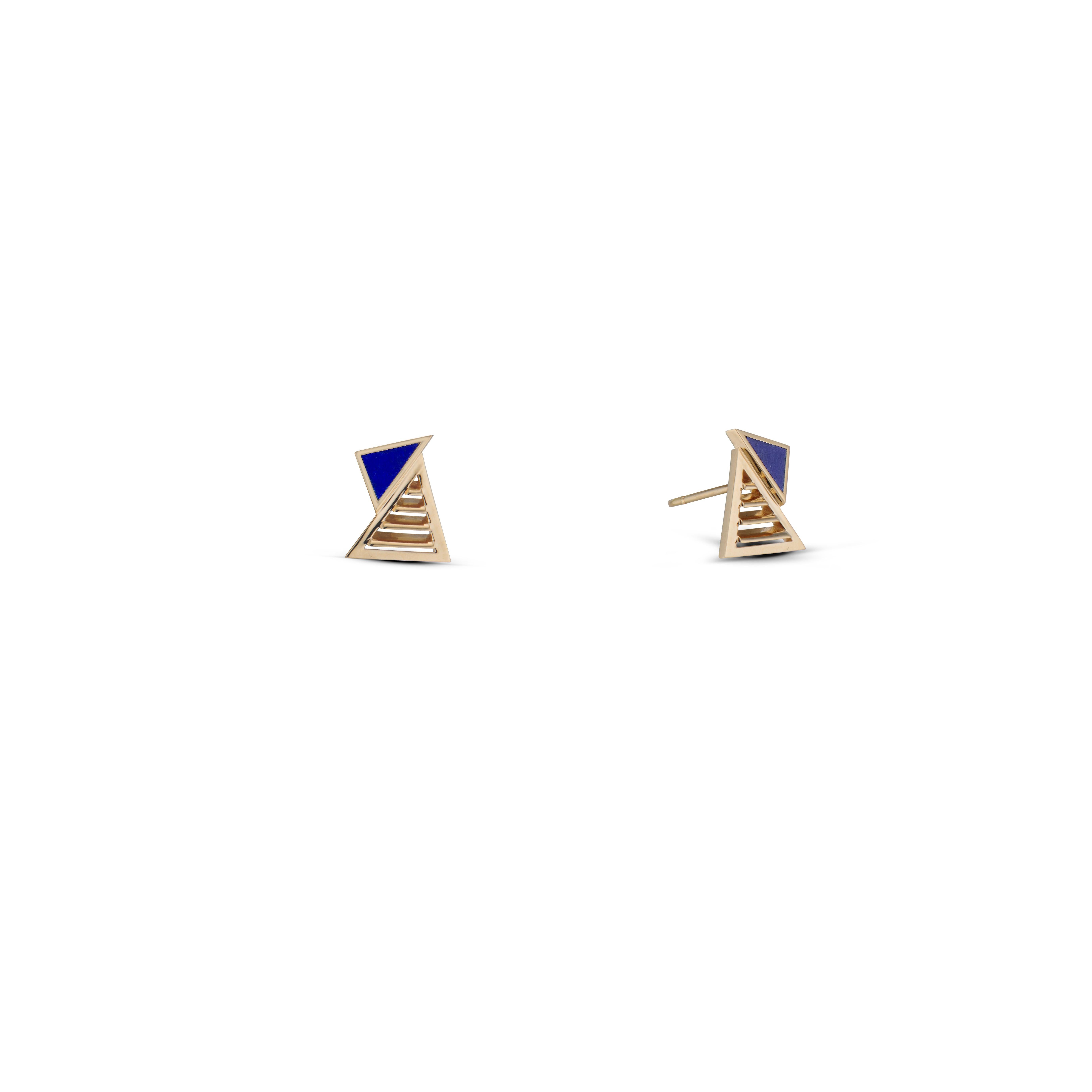 The Petite FENESTRA ARC EDGE earring celebrates the inherent fierceness that resides within every one of us. Each architectural cut-out in these earrings exudes confidence and strength, empowering us as we embark on a new day. This daintier