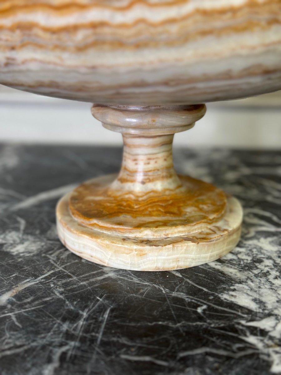 Deep Cut aus Onyx und Bronzeperlen, Tiefschliff, um 1900 (Klassisch-griechisch) im Angebot