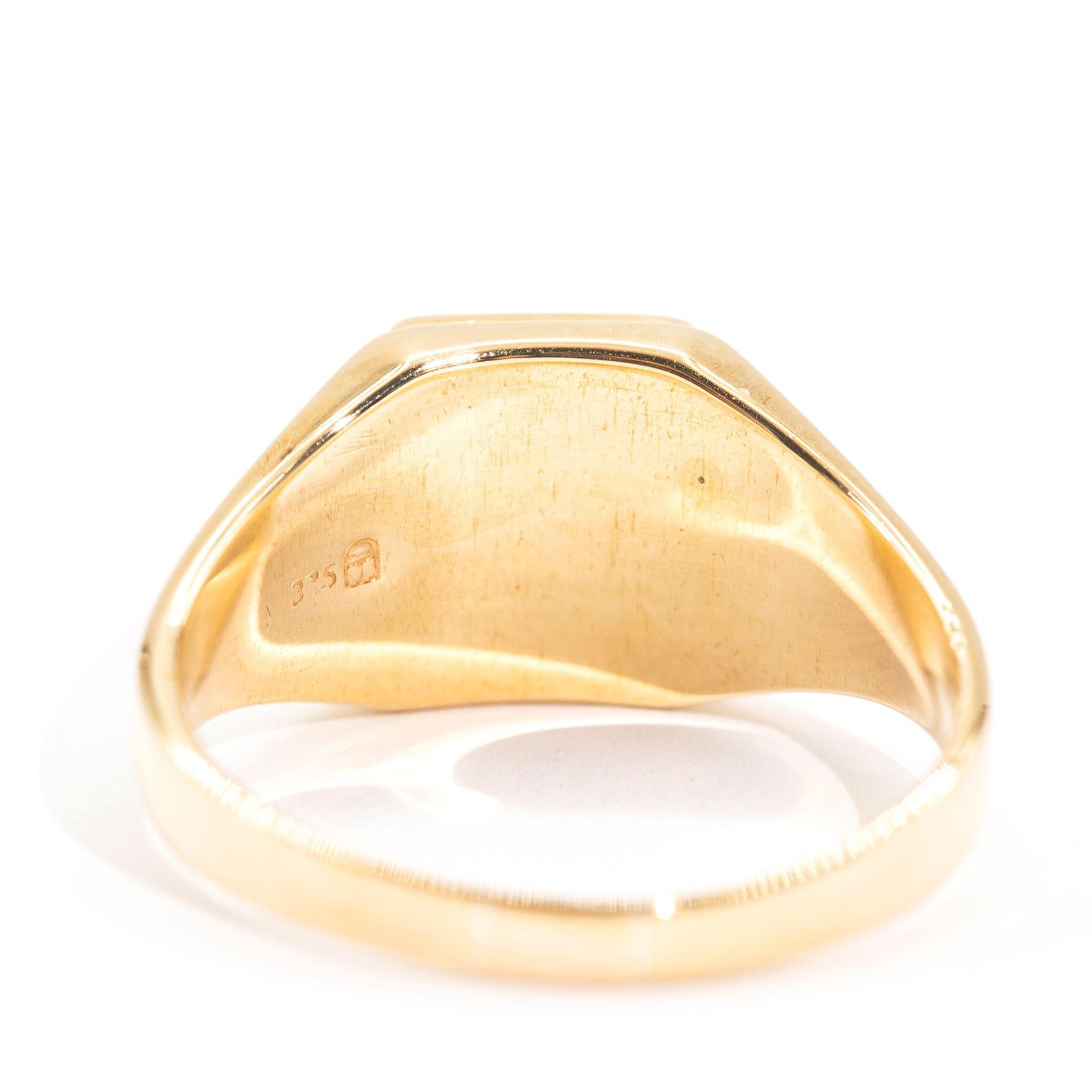 9 carat gold mens ring