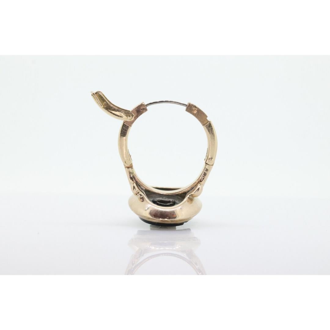 Onyx and Diamond Ring. Art Deco Onyx Bezel. 14k Gold Arthritic Knuckle Fit ring. For Sale 1