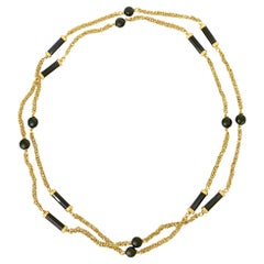 Onyx And Gold Necklace By Boucheron